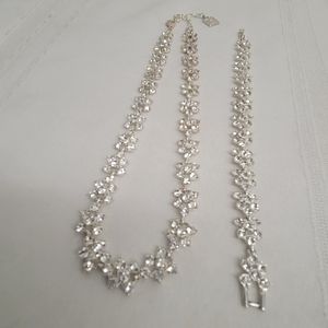 Anne Klien Crystal/Silvertone set